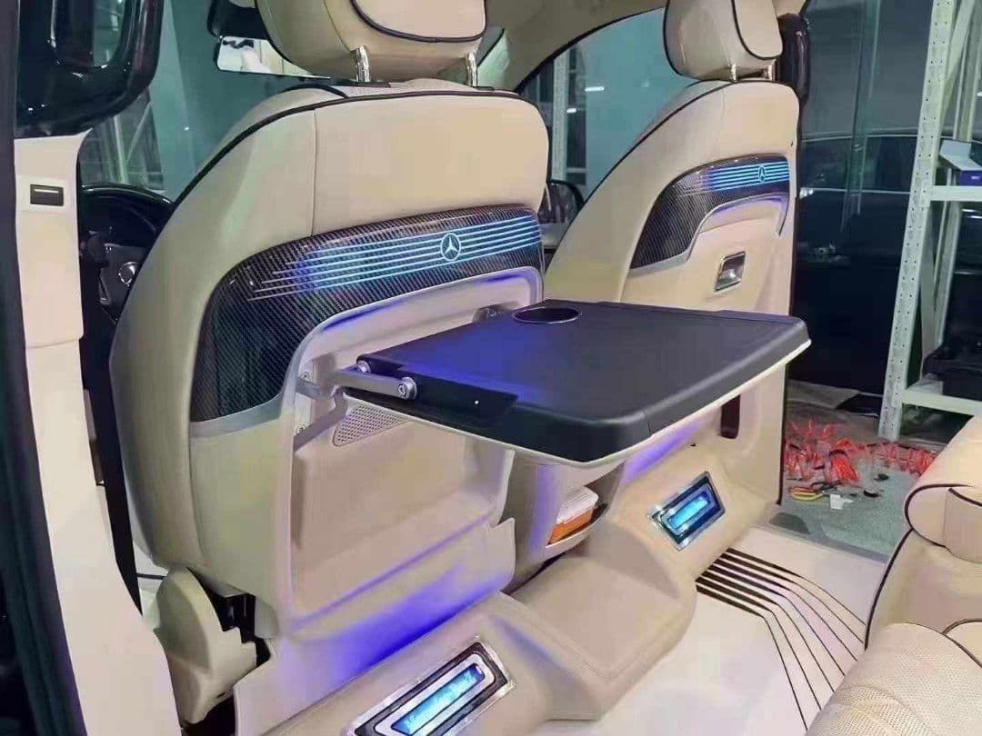 New　w447RHD v220d vクラス　充電器付き シートバックテーブル