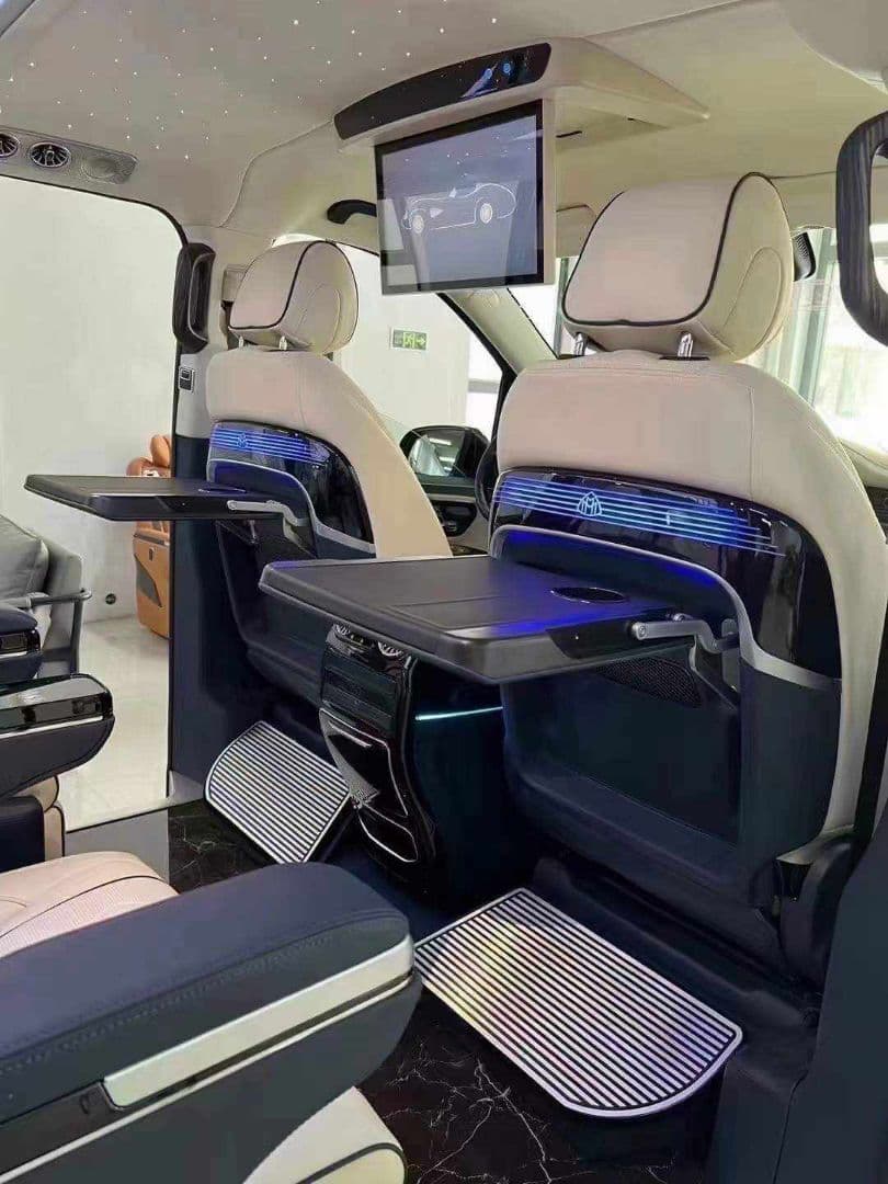 New　w447RHD v220d vクラス　充電器付き シートバックテーブル