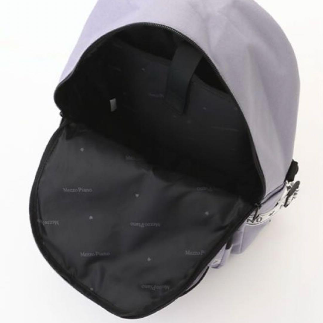 メゾピアノジュニア　ロゴジャガードテープリュック