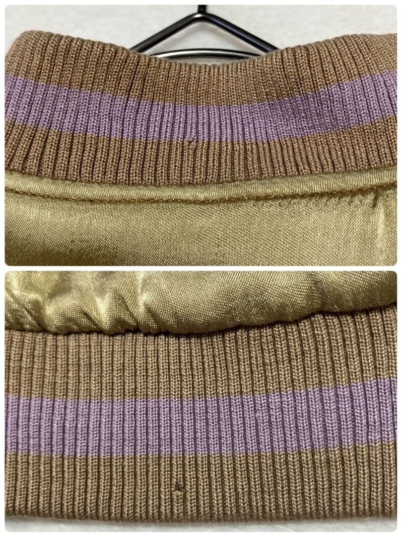 花旅楽団　スクリプト　スカジャン　リバーシブル　七福神　菊　刺繍　スーベニア　M