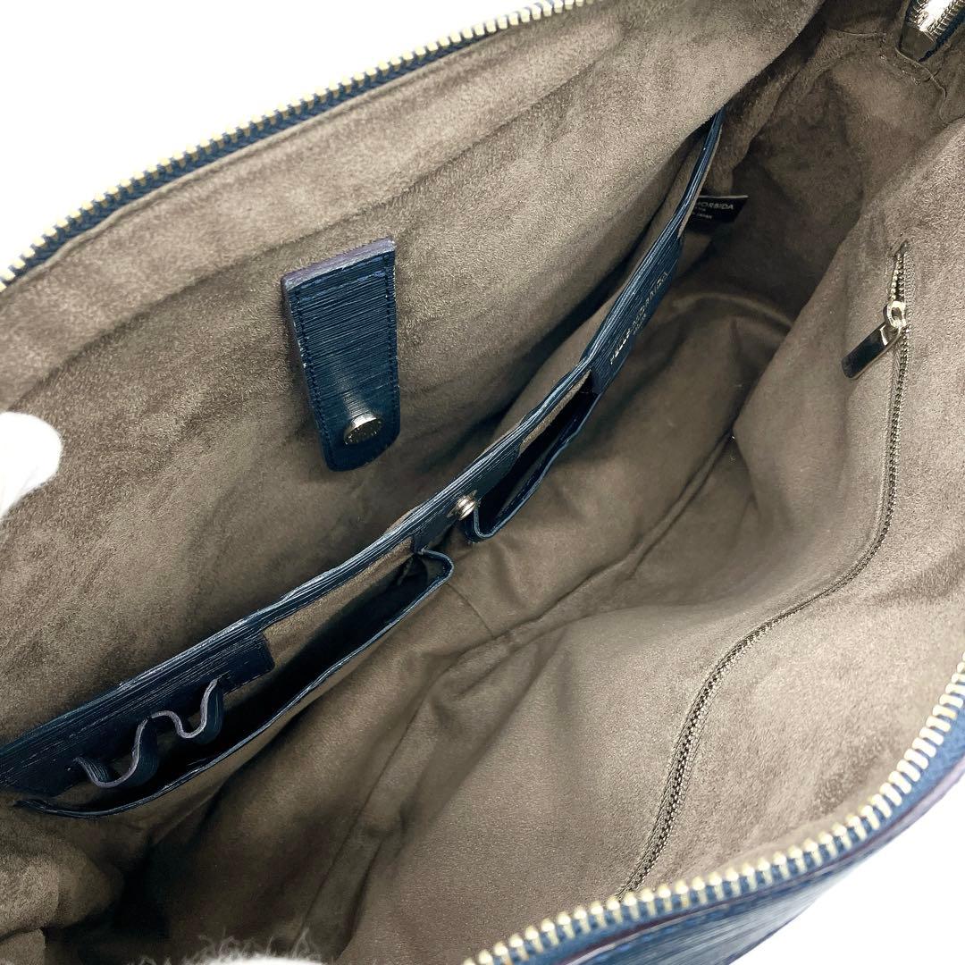 【PELLE MORBIDA】ブリーフケース　キャピターノ　ネイビー　レザー