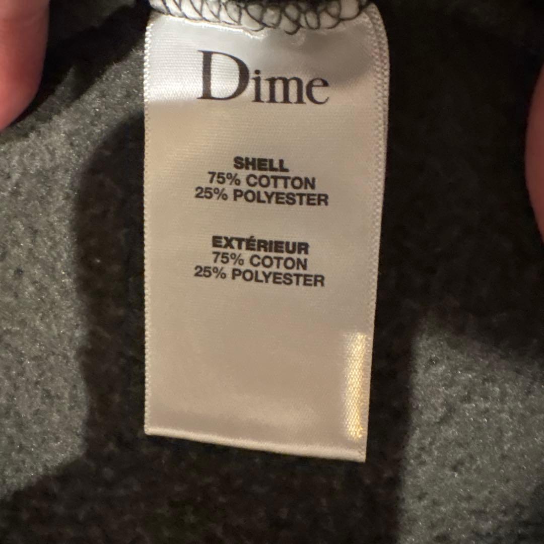 美品　Dime ダークグレー パーカー Mサイズ