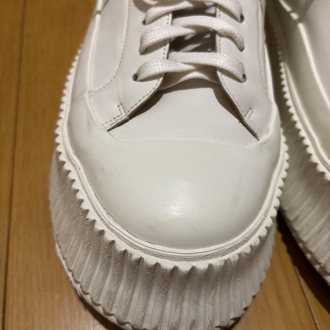 JIL SANDER プラットフォーム レザー スニーカー