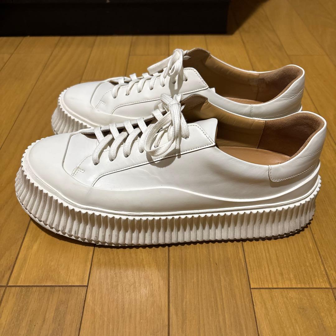 JIL SANDER プラットフォーム レザー スニーカー