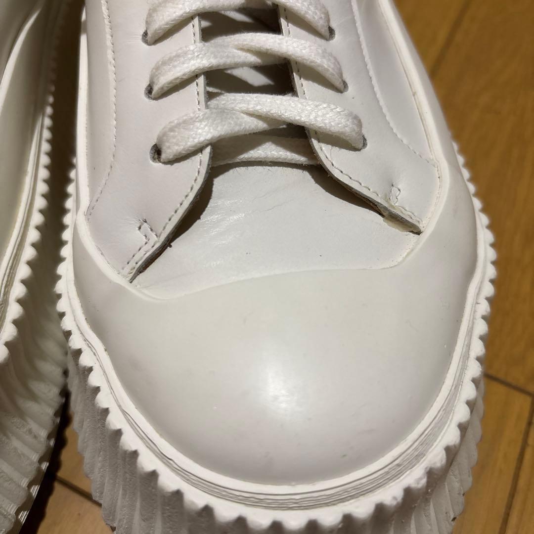 JIL SANDER プラットフォーム レザー スニーカー