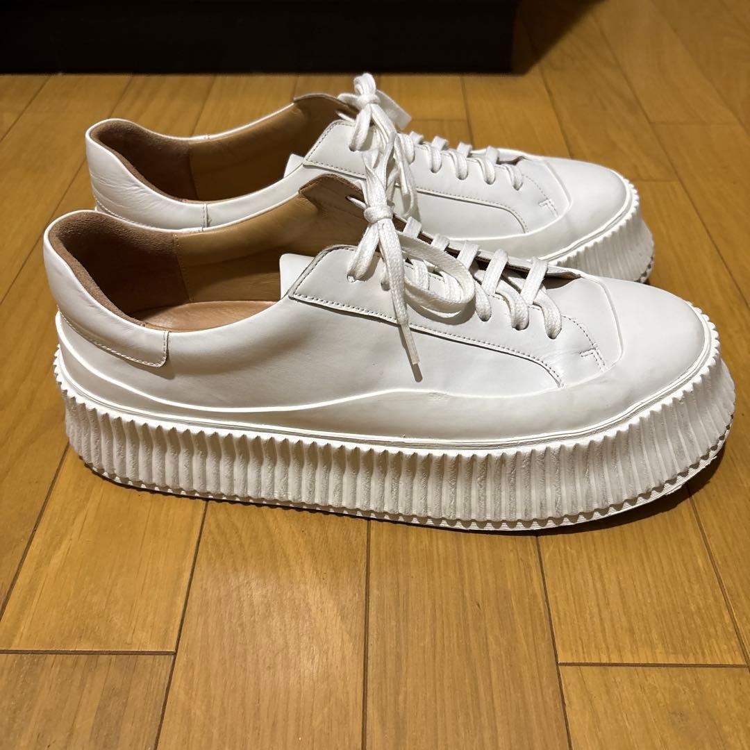 JIL SANDER プラットフォーム レザー スニーカー