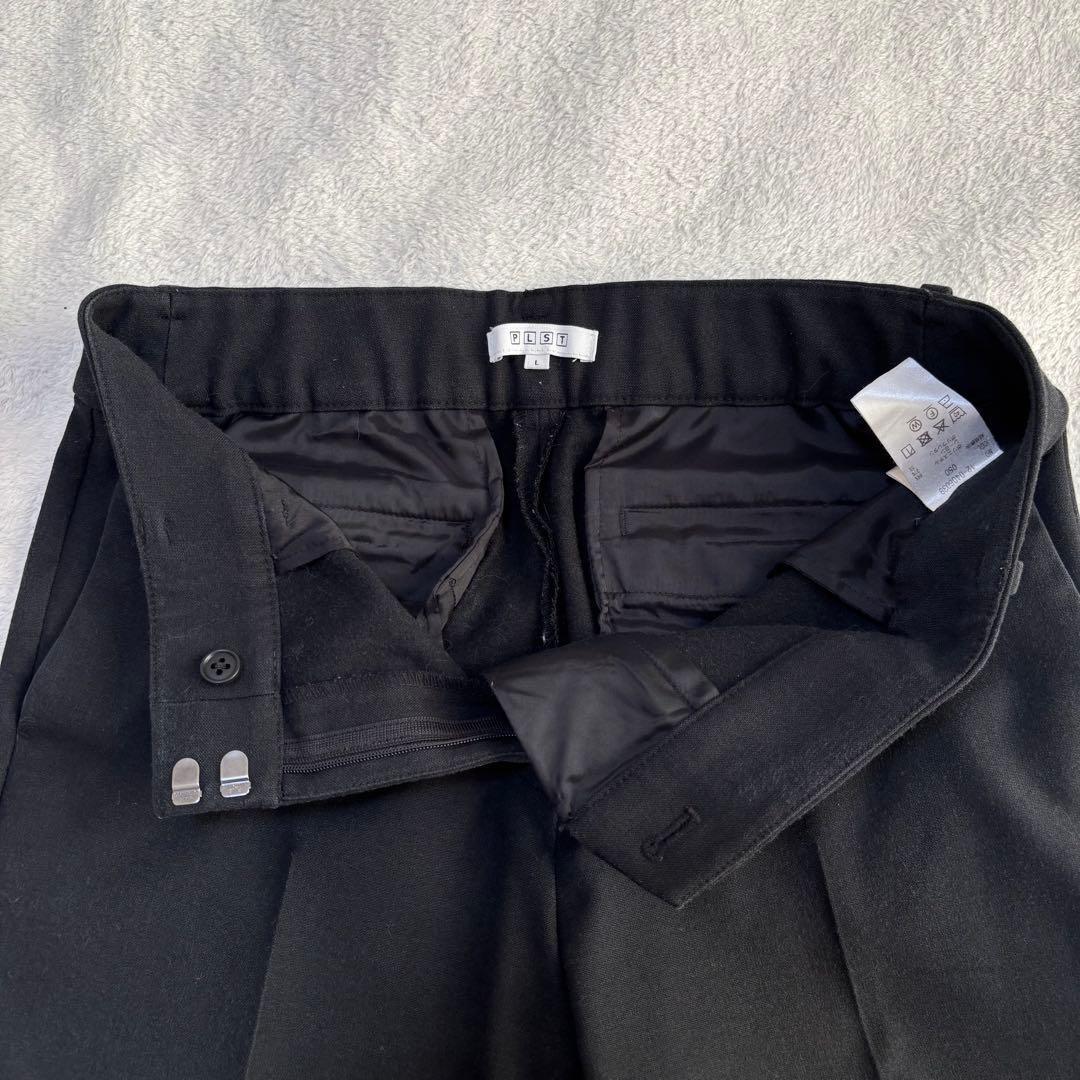 ✨️美品✨️ PLST プラステ スーツ セットアップ L ノーカラー ブラック