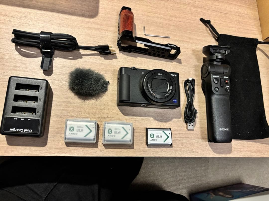 SONY ZV-1 グリップキット SmallRig 木製ハンドグリップ