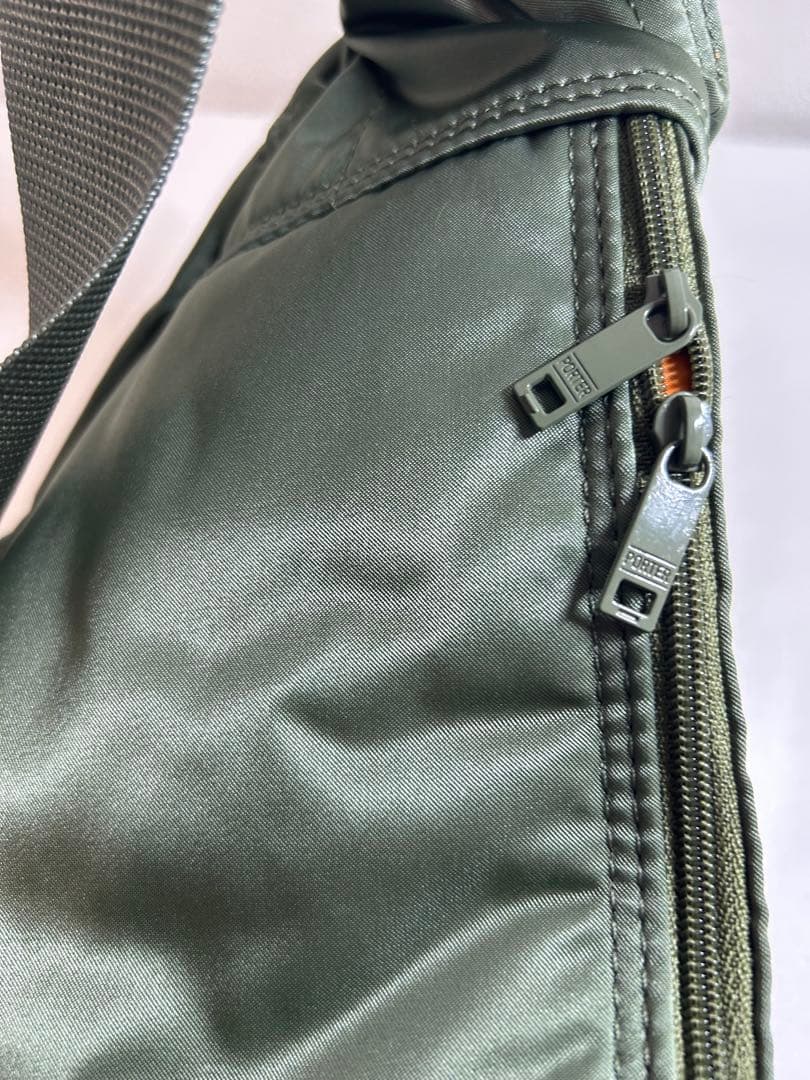 未使用　PORTER ポーター タンカー ウエストバッグ セージグリーン L