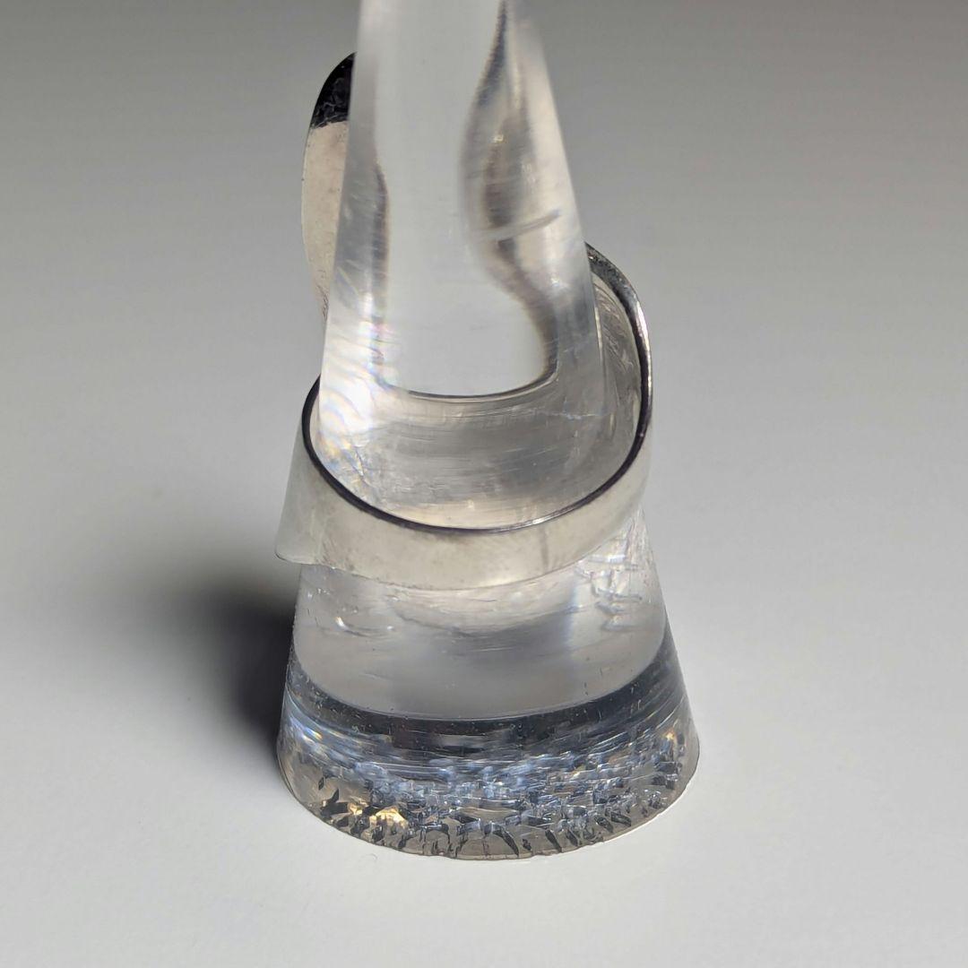 Vintage Silver925 流線型デザイン リング 12号