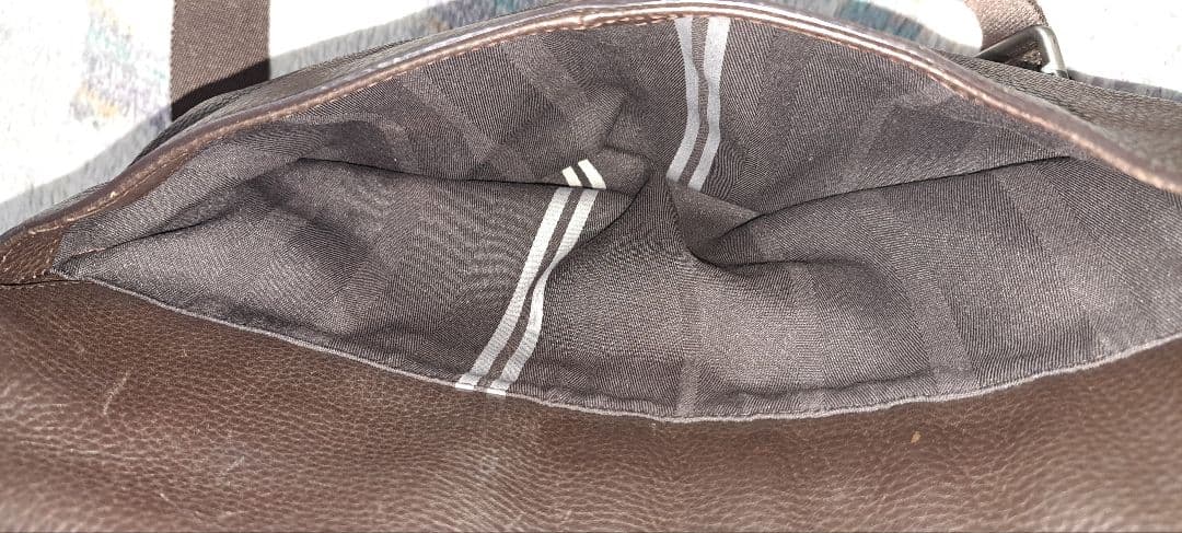 HUGO BOSS メンズ メッセンジャーバッグ レザー ブラウン used