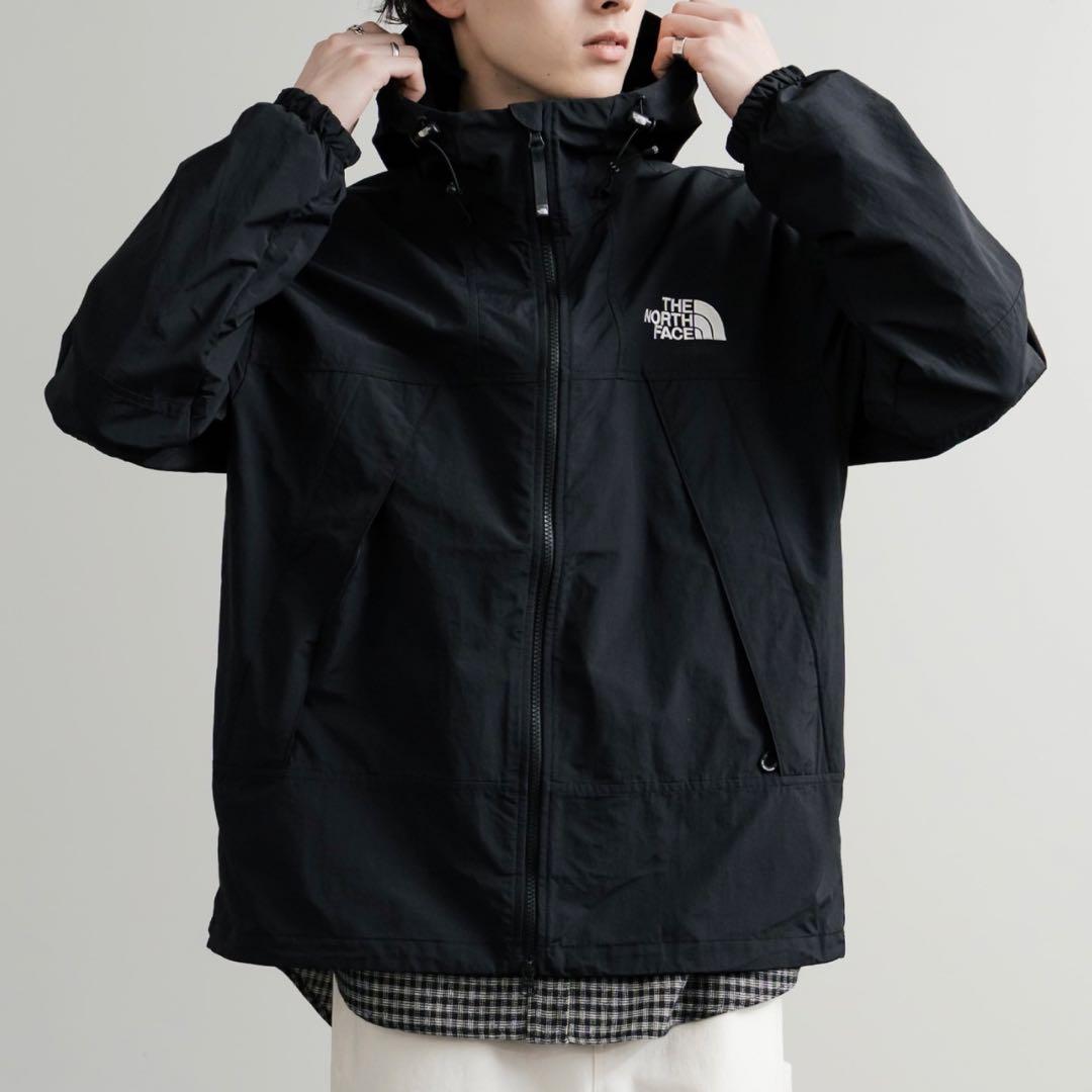 新品 THE NORTH FACE ロゴ刺繍マウンテンパーカーナイロンジャケット