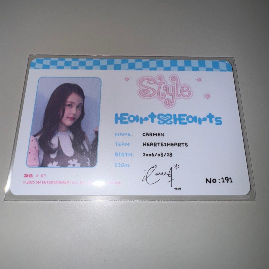 hearts2hearts qqmusic 5星 トレカ カルメン