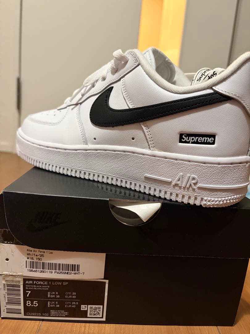 【Fuma】Supreme × Nike Air Force 1 US7