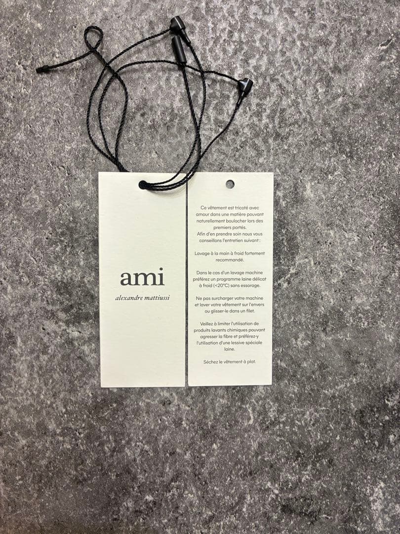 美品 AMI PARISウール ニット タートルネック L アミパリス