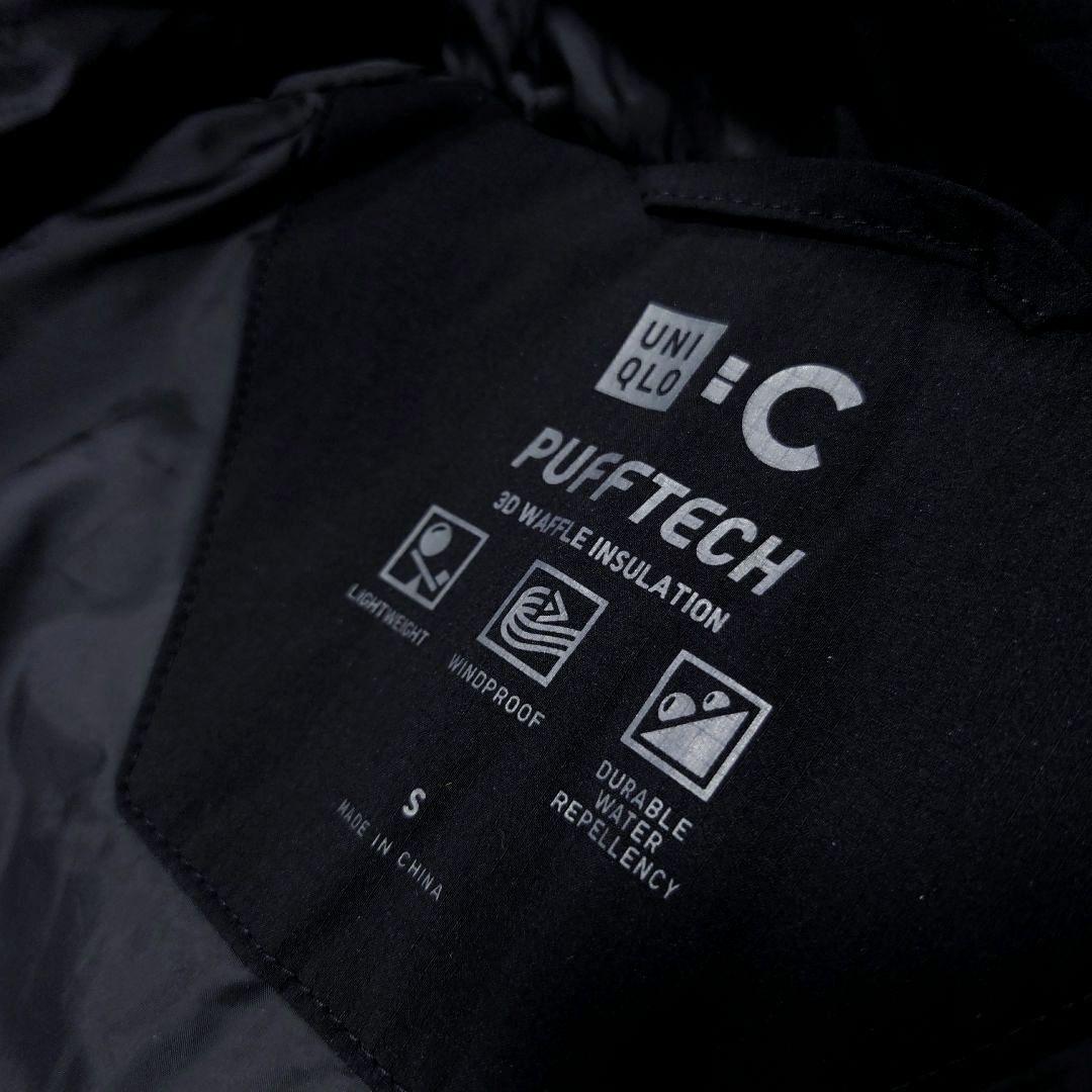 極美品 UNIQLO:C パフテックパーカ ブラック メンズ 2025AW