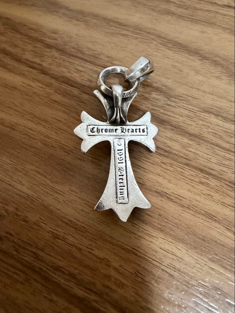 クロムハーツ CH スモール ベイル Wベイル クロス ネックレストップ