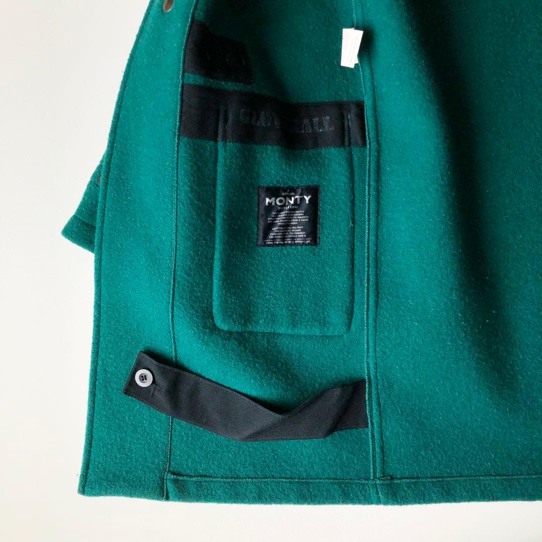 2965y美品　グローバーオール　ダッフルコート　緑　モンティ