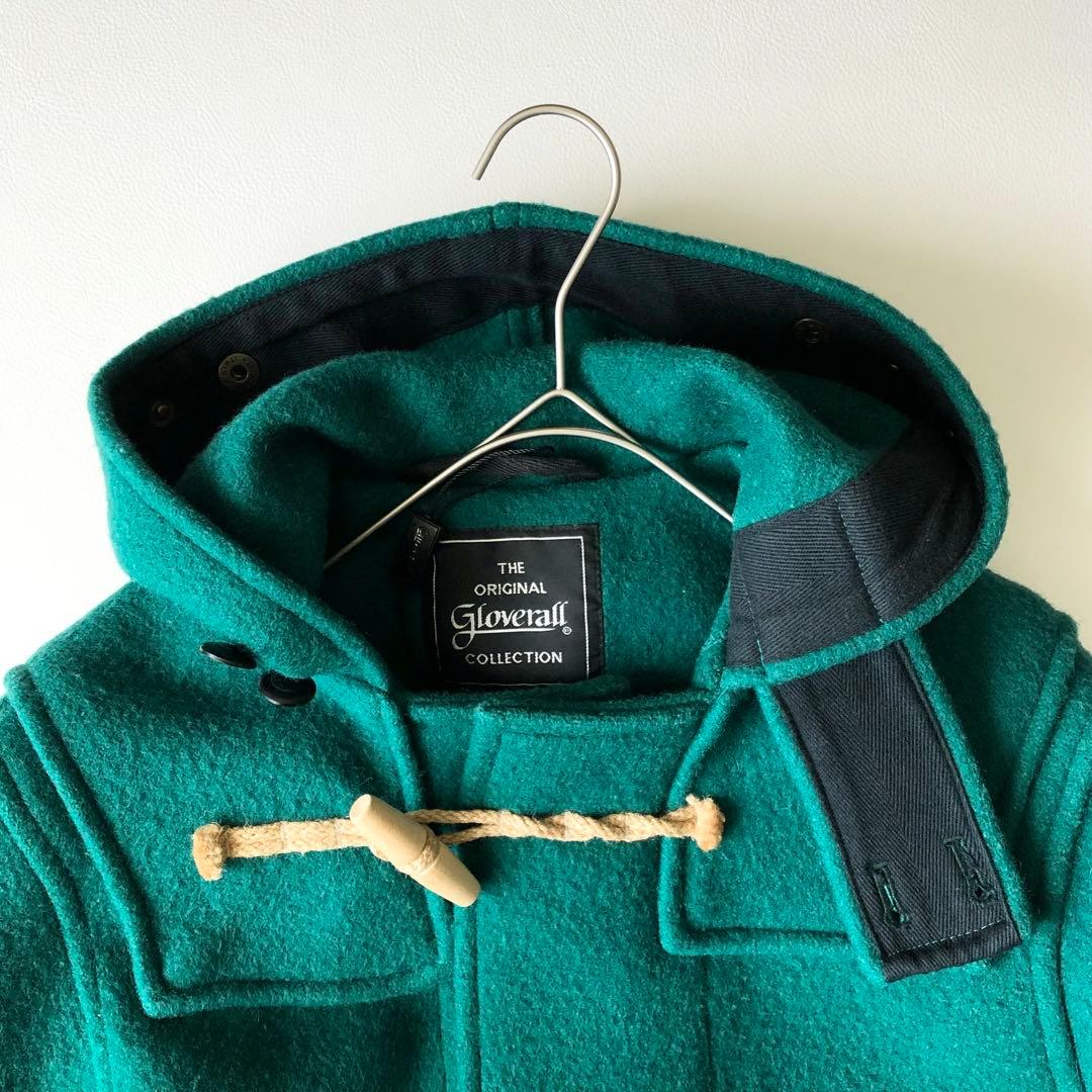 2965y美品　グローバーオール　ダッフルコート　緑　モンティ