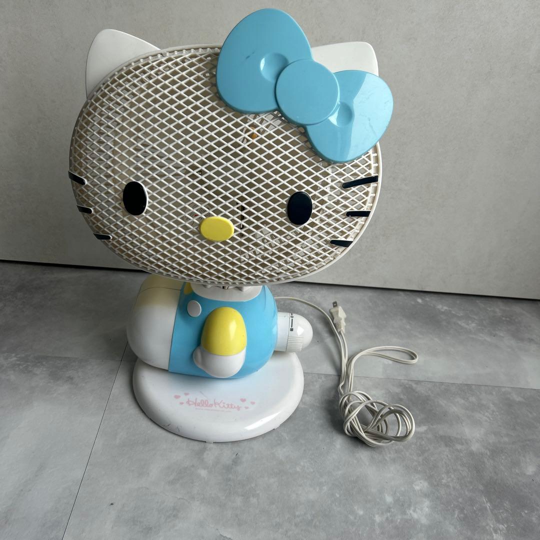 ハローキティ　扇風機　2003年　水色　レア