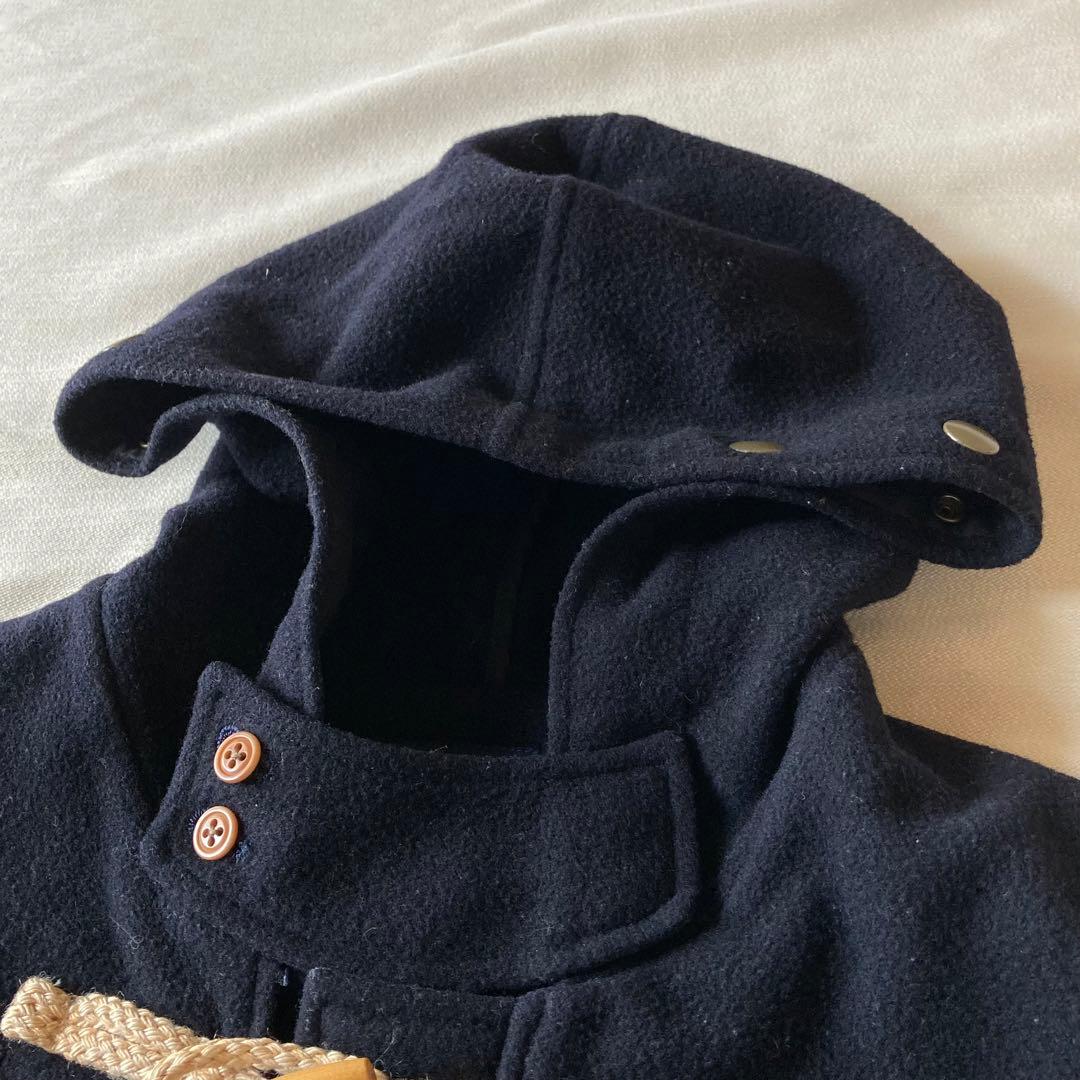 ビンテージ ラルフローレン ウール メルトン ロング ダッフルコート ネイビー