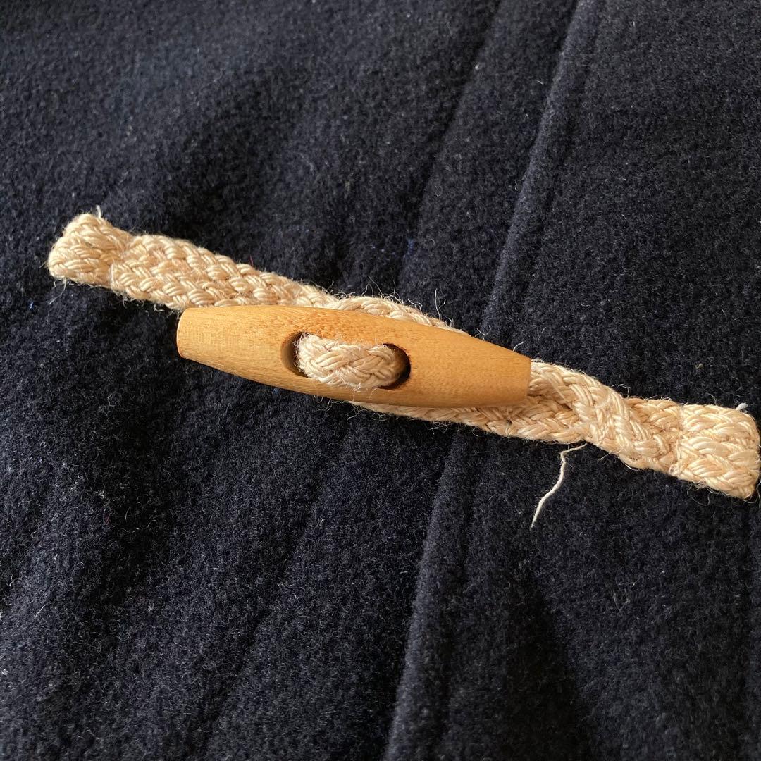 ビンテージ ラルフローレン ウール メルトン ロング ダッフルコート ネイビー