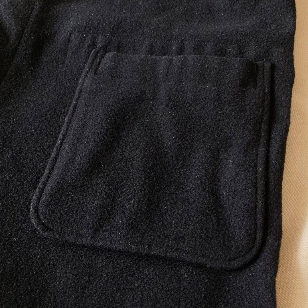 ビンテージ ラルフローレン ウール メルトン ロング ダッフルコート ネイビー