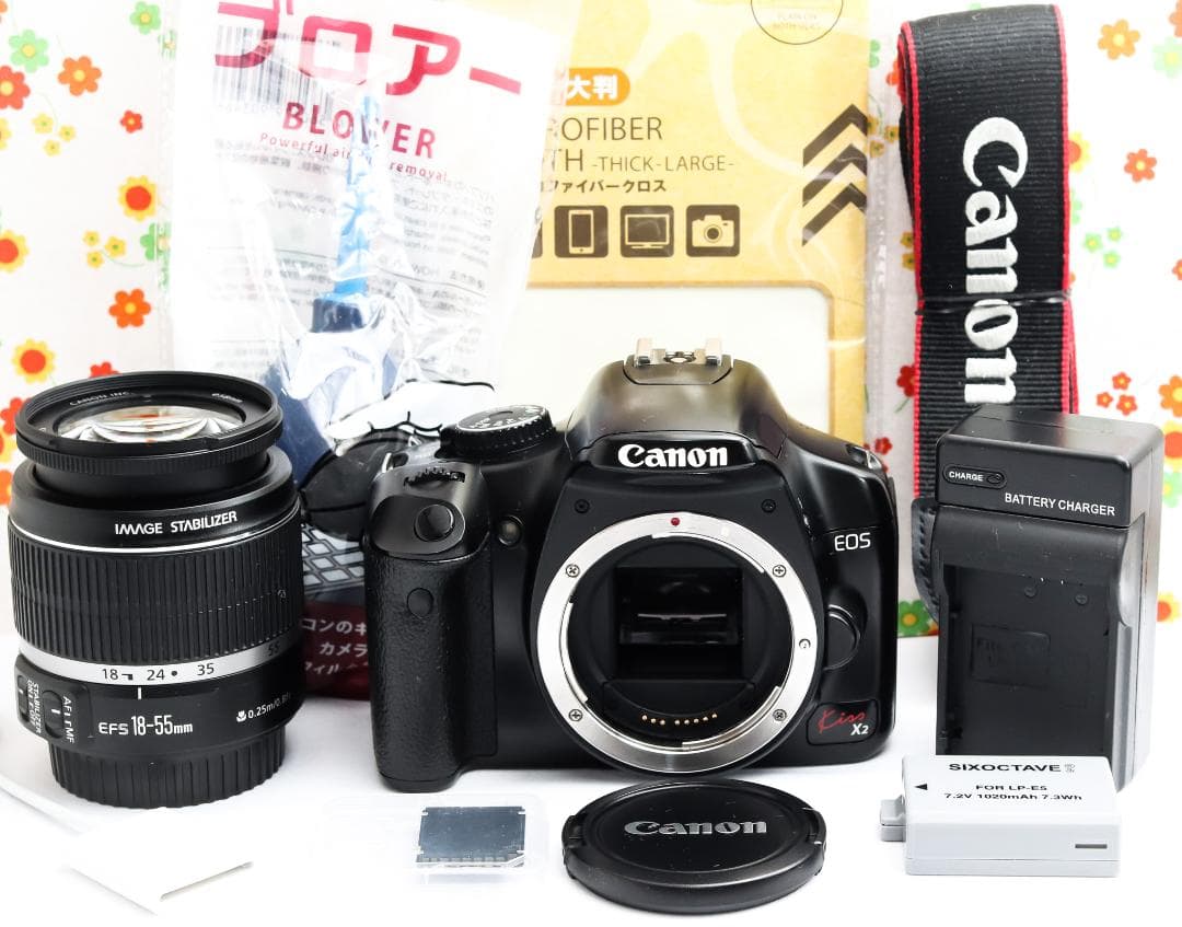 キャノン Canon kiss x2☆スマホに転送☆手振れ補正付☆初心者おススメ