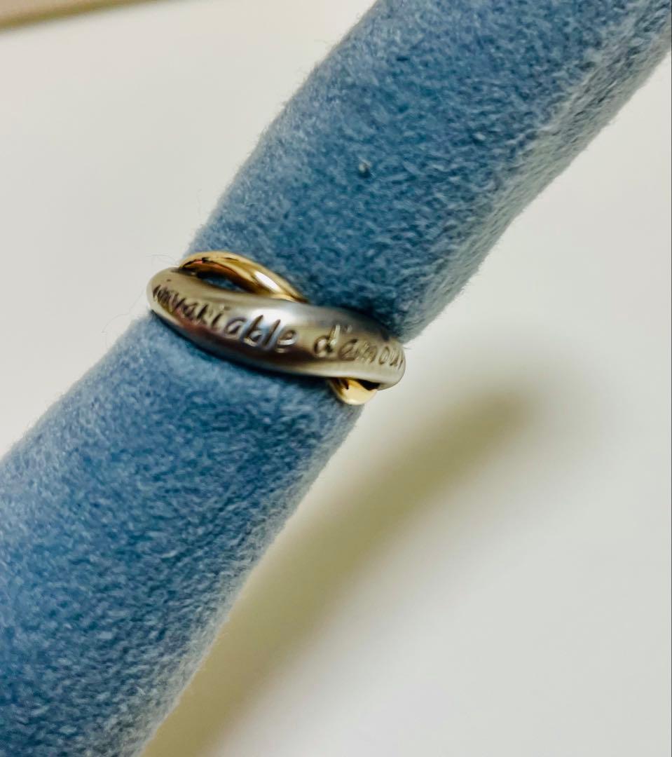 ete シルバー×10K コンビリング サイズ：13号