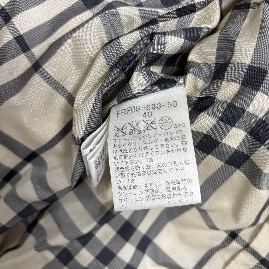 秦*琳様 バーバリーブルーレーベル　ダウンコート　フード付き　ノバチェック　大き