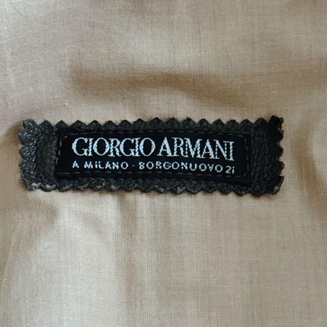 最高級✨ジョルジオアルマーニ レザージャケット 本革 メンズ 48サイズ