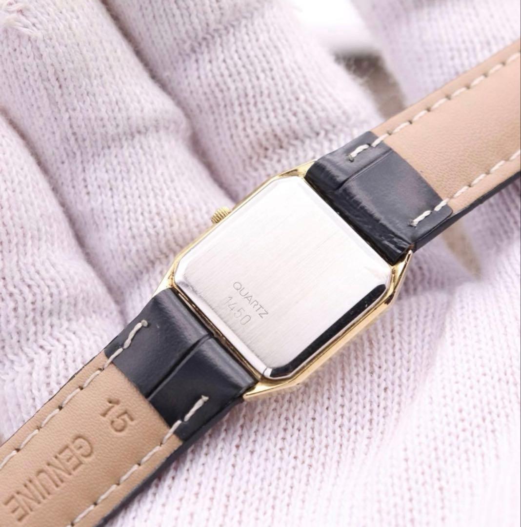 OMEGA De Ville クォーツ腕時計 ゴールド/ブラック