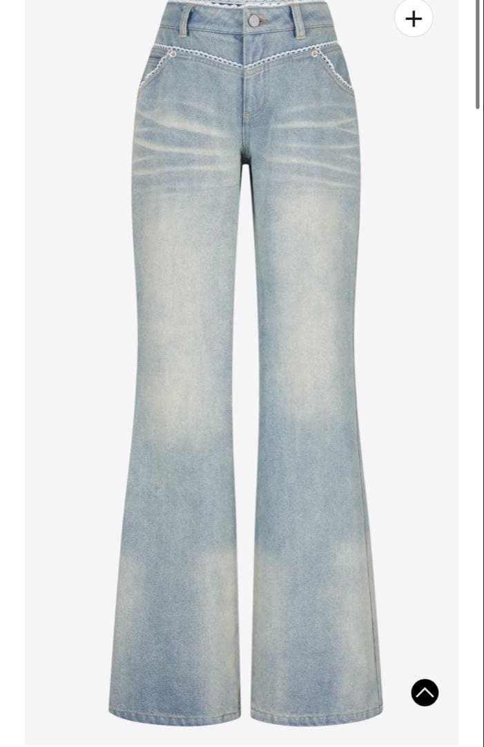 e*u様 silentand silent(and) lace denim pa