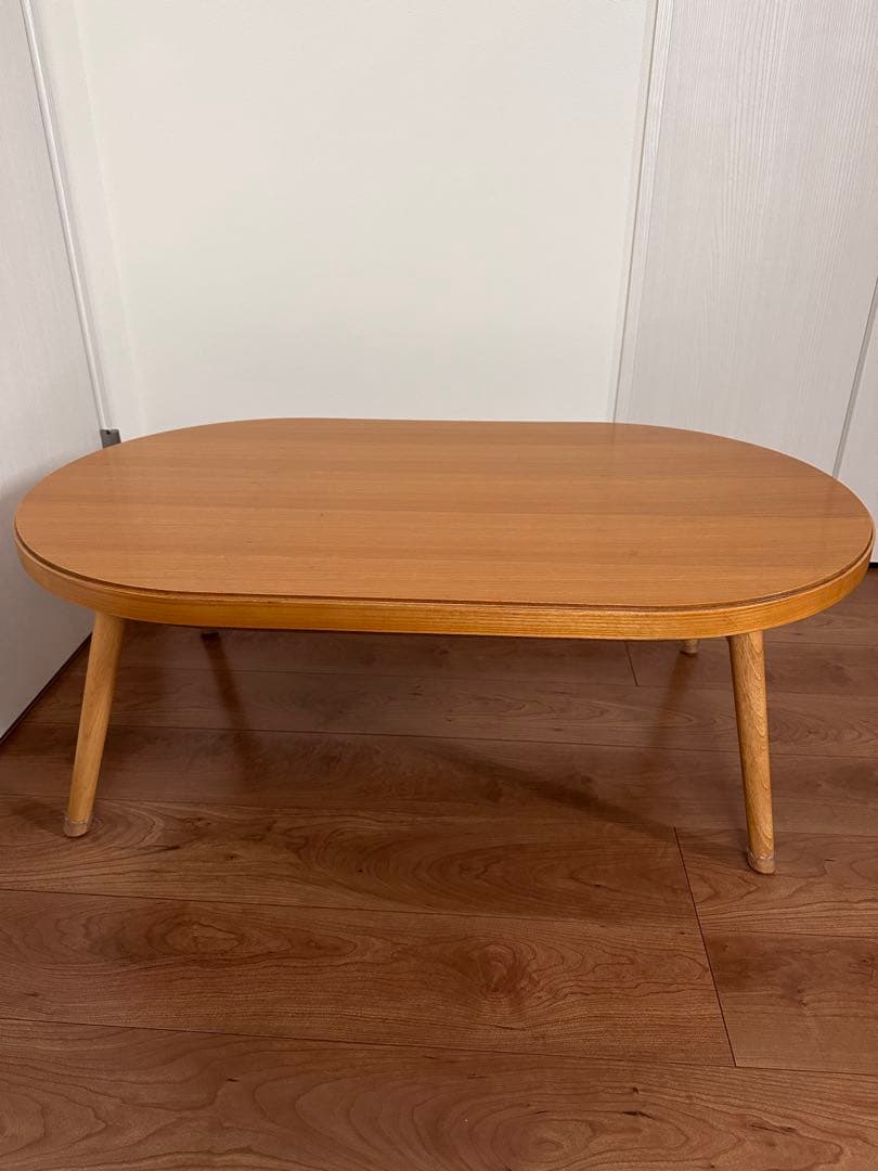 こたつ　テーブル　折り畳み　オーバル