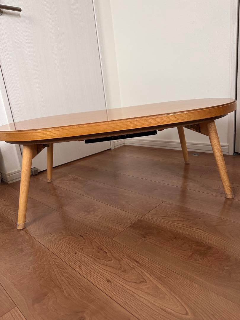 こたつ　テーブル　折り畳み　オーバル