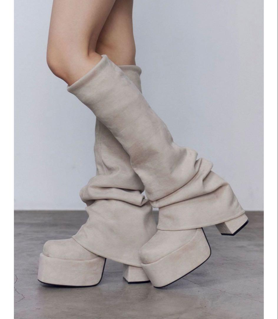 EMODA　ルーズフレアカバーフィットブーツ