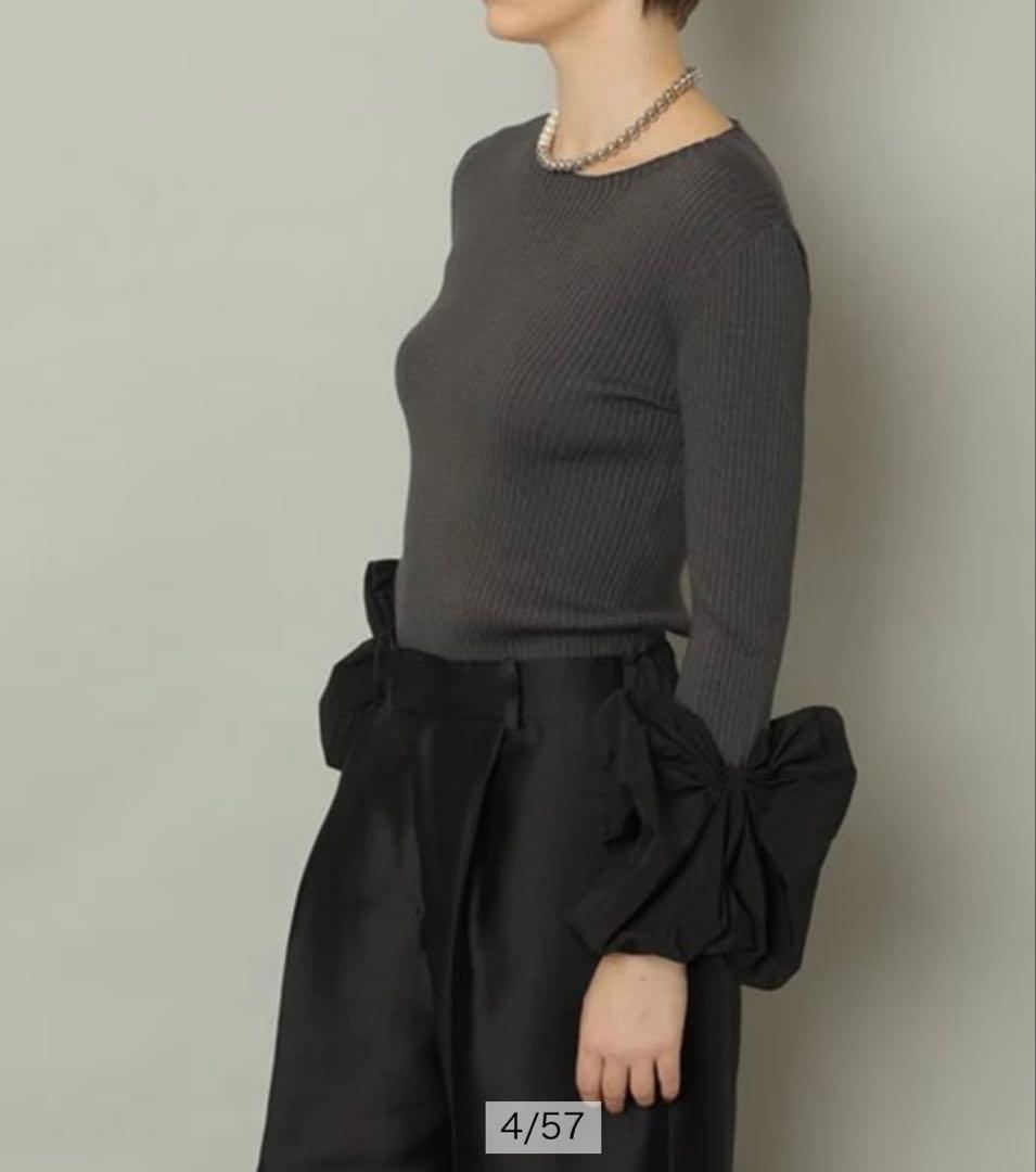 CADUNE袖バルーンニット75354070