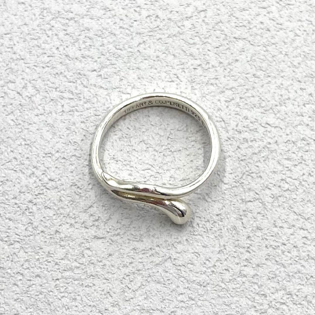 美品 ティファニー ティアドロップ シルバー リング ビンテージ 10号 希少