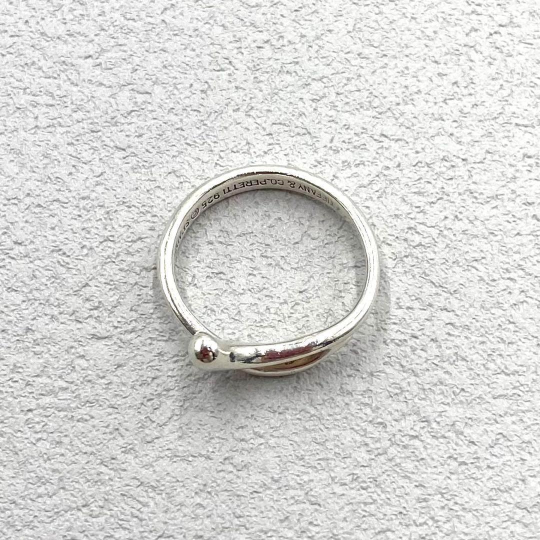 美品 ティファニー ティアドロップ シルバー リング ビンテージ 10号 希少