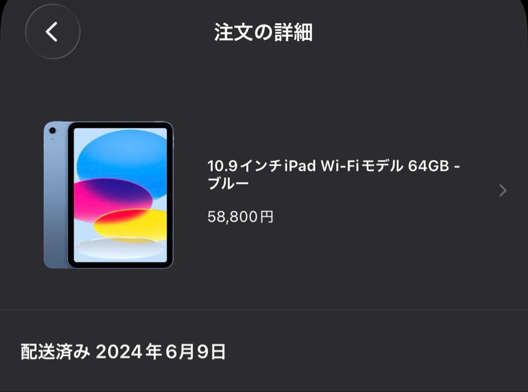 【美品】iPad 第10世代 64GB ブルー　本体