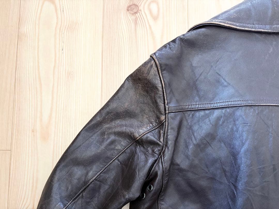 50s - 60s GVF レザーコート ジャケット フレンチ ワーク
