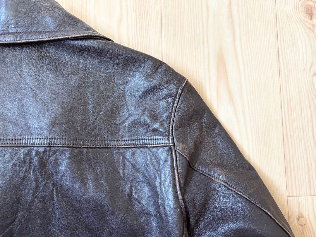 50s - 60s GVF レザーコート ジャケット フレンチ ワーク