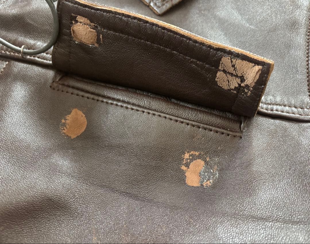 50s - 60s GVF レザーコート ジャケット フレンチ ワーク