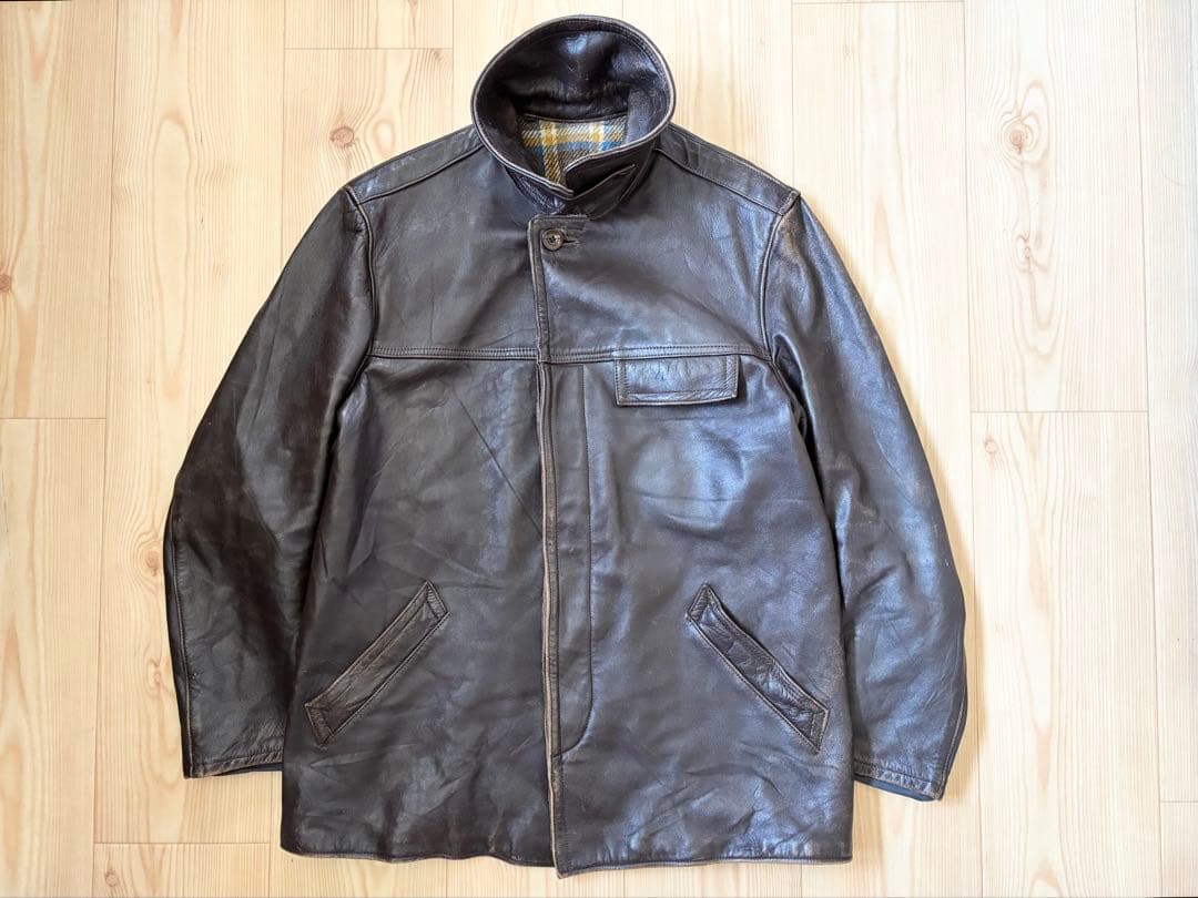 50s - 60s GVF レザーコート ジャケット フレンチ ワーク