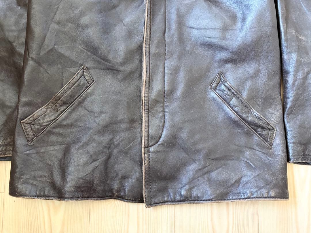 50s - 60s GVF レザーコート ジャケット フレンチ ワーク