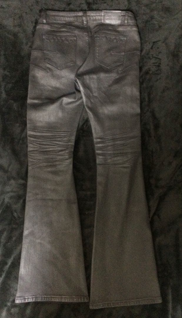 Lamentist Amélie flared waxed denim