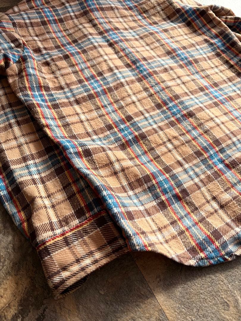 70s BIGMAC ビッグマック ヘビーネルシャツ 好配色 フランネル