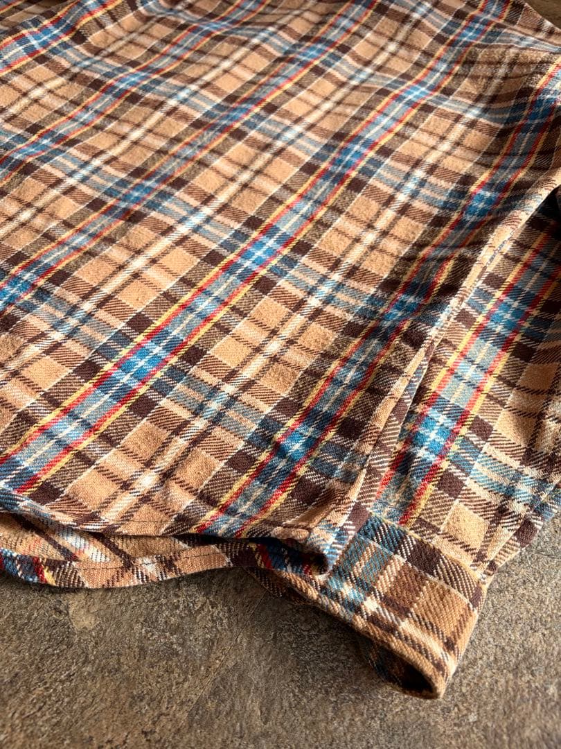 70s BIGMAC ビッグマック ヘビーネルシャツ 好配色 フランネル