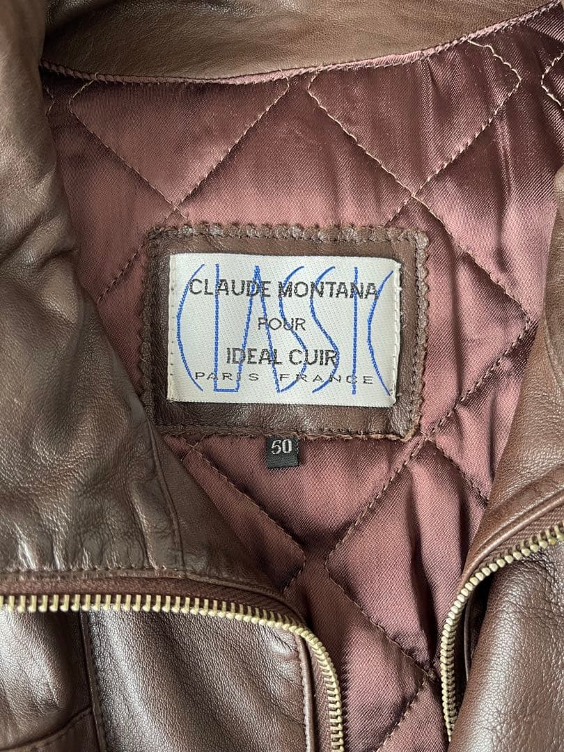 CLAUDE MONTANA レザージャケット
