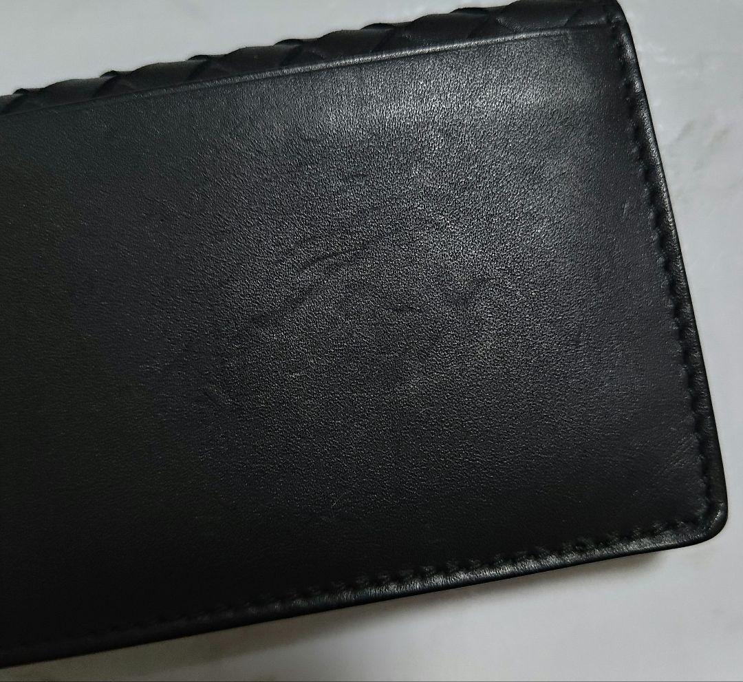 BOTTEGA VENETA イントレチャート カードケース/ ブラック